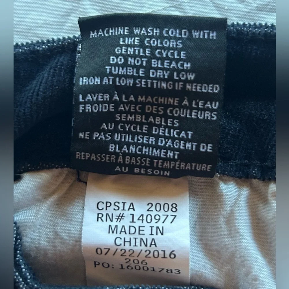 Hudson Youth Size 14 Corduroy Pants